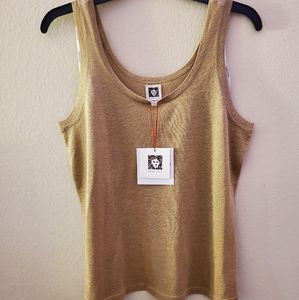 Brand new gold tank top size small